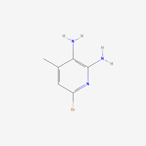 6-bromo-4-methylpyridine-2,3-diamine (CAS: 56040-88-1) - Chemical Structure and Molecular Formula 