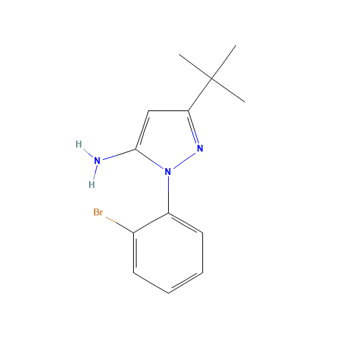 2-(2-bromophenyl)-5-tert-butylpyrazol-3-amine (CAS: 476637-04-4) - Related Chemical Product