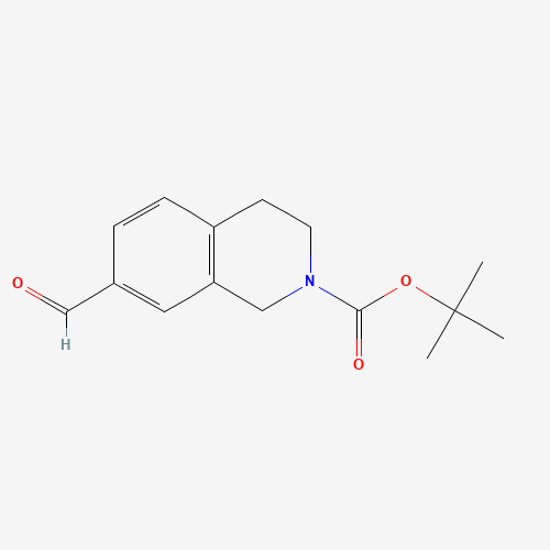 tert-butyl 7-formyl-3,4-dihydro-1H-isoquinoline-2-carboxylate (CAS: 253801-24-0) - Chemical Structure and Molecular Formula 