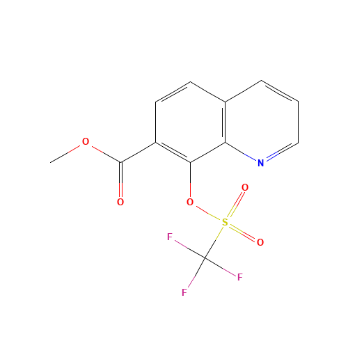 methyl 8-(trifluoromethylsulfonyloxy)quinoline-7-carboxylate (CAS: 1352717-46-4) - Related Chemical Product