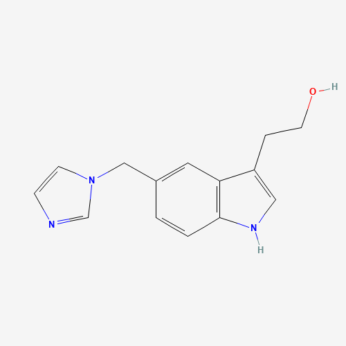 2-[5-(imidazol-1-ylmethyl)-1H-indol-3-yl]ethanol (CAS: 174610-38-9) - Chemical Structure and Molecular Formula 