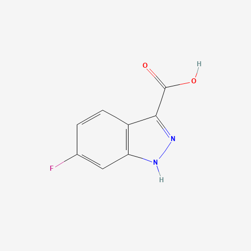 6-fluoro-1H-indazole-3-carboxylic acid (CAS: 129295-30-3) - Chemical Structure and Molecular Formula 