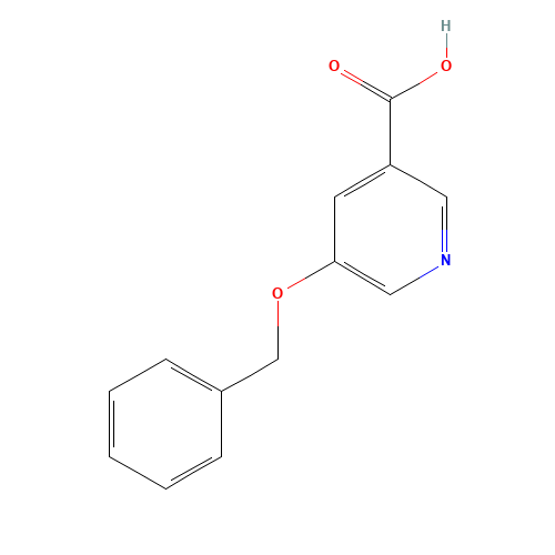 5-phenylmethoxypyridine-3-carboxylic acid (CAS: 263270-34-4) - Chemical Structure and Molecular Formula 