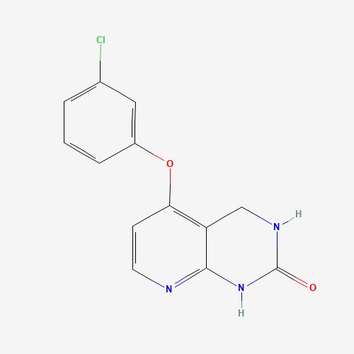 5-(3-chlorophenoxy)-3,4-dihydro-1H-pyrido[2,3-d]pyrimidin-2-one (CAS: 1265636-30-3) - Chemical Structure and Molecular Formula 