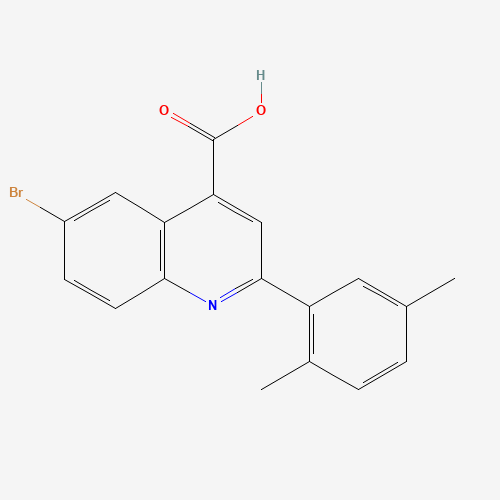 6-bromo-2-(2,5-dimethylphenyl)quinoline-4-carboxylic acid (CAS: 371136-06-0) - Related Chemical Product