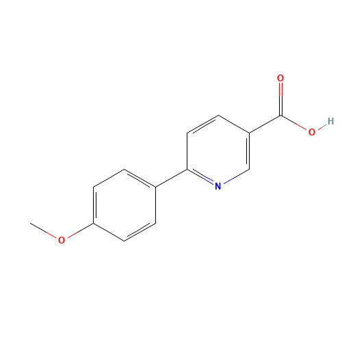 6-(4-methoxyphenyl)pyridine-3-carboxylic acid (CAS: 223127-23-9) - Chemical Structure and Molecular Formula 