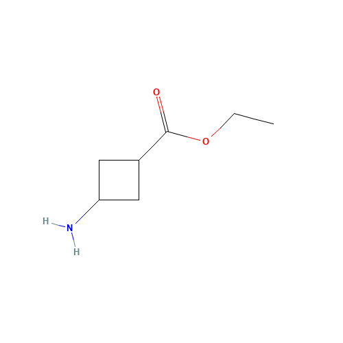 ethyl 3-aminocyclobutane-1-carboxylate (CAS: 74307-73-6) - Chemical Structure and Molecular Formula 