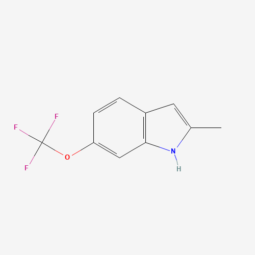 2-methyl-6-(trifluoromethoxy)-1H-indole (CAS: 57330-49-1) - Chemical Structure and Molecular Formula 