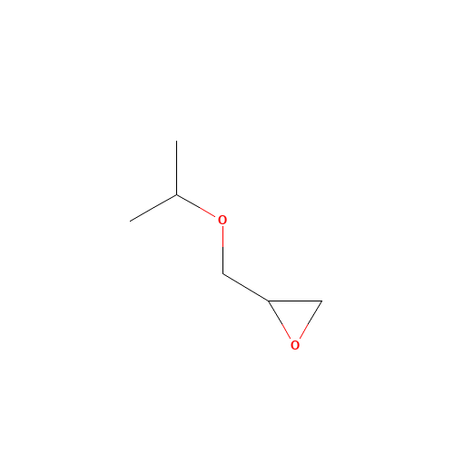 2-(propan-2-yloxymethyl)oxirane (CAS: 4016-14-2) - Chemical Structure and Molecular Formula 