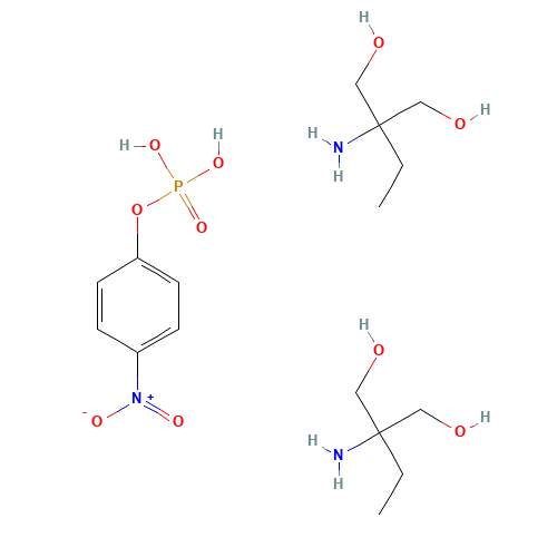 2-amino-2-ethylpropane-1,3-diol;(4-nitrophenyl) dihydrogen phosphate (CAS: 62796-28-5) - Chemical Structure and Molecular Formula 