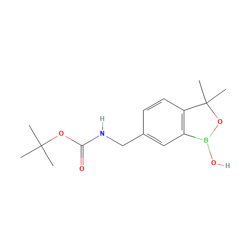 tert-butyl N-[(1-hydroxy-3,3-dimethyl-2,1-benzoxaborol-6-yl)methyl]carbamate (CAS: 1437051-83-6) - Related Chemical Product