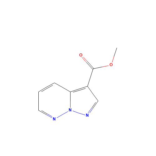 methyl pyrazolo[1,5-b]pyridazine-3-carboxylate (CAS: 53946-83-1) - Chemical Structure and Molecular Formula 