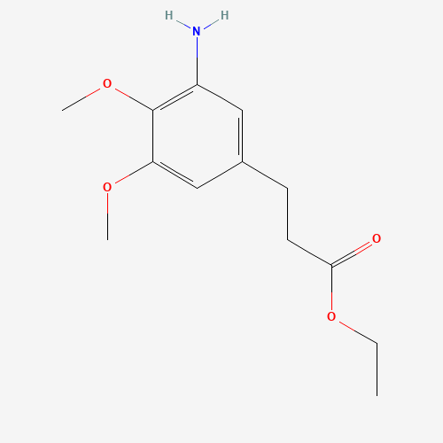 ethyl 3-(3-amino-4,5-dimethoxyphenyl)propanoate (CAS: 778567-66-1) - Chemical Structure and Molecular Formula 