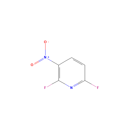 2,6-difluoro-3-nitropyridine (CAS: 58602-02-1) - Chemical Structure and Molecular Formula 