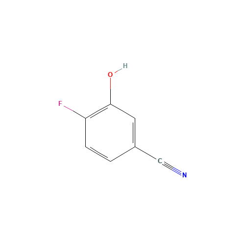 4-fluoro-3-hydroxybenzonitrile (CAS: 186590-04-5) - Chemical Structure and Molecular Formula 