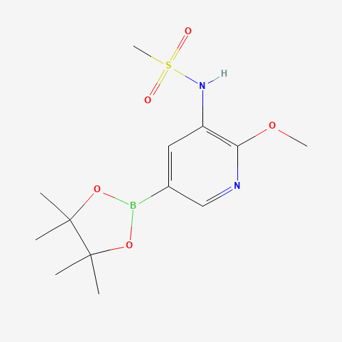 N-[2-methoxy-5-(4,4,5,5-tetramethyl-1,3,2-dioxaborolan-2-yl)pyridin-3-yl]methanesulfonamide (CAS: 1083326-75-3) - Related Chemical Product