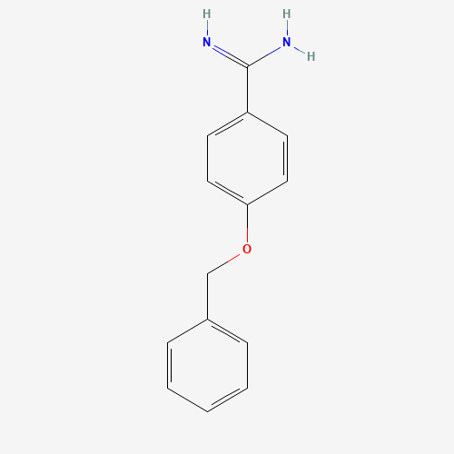 4-phenylmethoxybenzenecarboximidamide (CAS: 31066-05-4) - Chemical Structure and Molecular Formula 