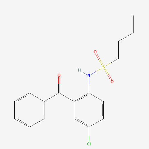N-(2-benzoyl-4-chlorophenyl)butane-1-sulfonamide (CAS: 392305-35-0) - Related Chemical Product