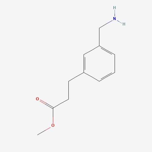 methyl 3-[3-(aminomethyl)phenyl]propanoate (CAS: 100511-83-9) - Chemical Structure and Molecular Formula 