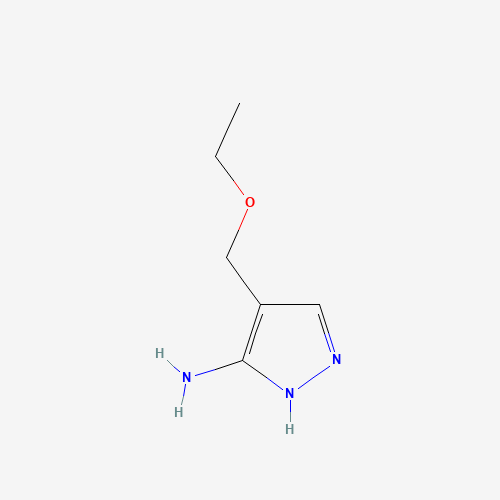 4-(ethoxymethyl)-1H-pyrazol-5-amine (CAS: 1170043-91-0) - Chemical Structure and Molecular Formula 