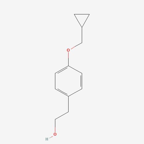 2-[4-(cyclopropylmethoxy)phenyl]ethanol (CAS: 1426953-06-1) - Chemical Structure and Molecular Formula 