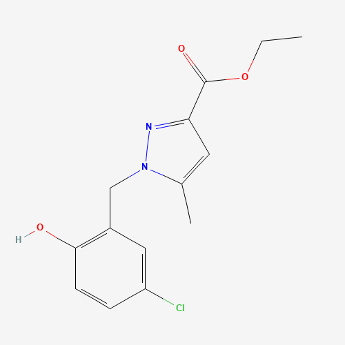 ethyl 1-[(5-chloro-2-hydroxyphenyl)methyl]-5-methylpyrazole-3-carboxylate (CAS: 851205-62-4) - Related Chemical Product