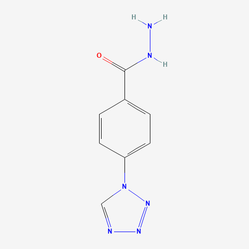 4-(tetrazol-1-yl)benzohydrazide (CAS: 750599-23-6) - Chemical Structure and Molecular Formula 