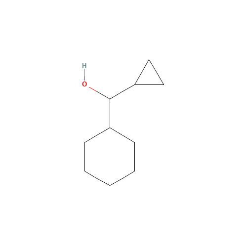 cyclohexyl(cyclopropyl)methanol (CAS: 65933-63-3) - Chemical Structure and Molecular Formula 
