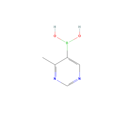 (4-methylpyrimidin-5-yl)boronic acid (CAS: 1337912-87-4) - Chemical Structure and Molecular Formula 