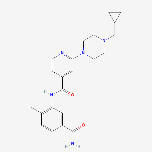 N-(5-carbamoyl-2-methylphenyl)-6-[4-(cyclopropylmethyl)piperazin-1-yl]pyridine-3-carboxamide (CAS: 1131605-01-0) - Related Chemical Product