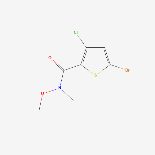 5-bromo-3-chloro-N-methoxy-N-methylthiophene-2-carboxamide (CAS: 1403468-43-8) - Related Chemical Product