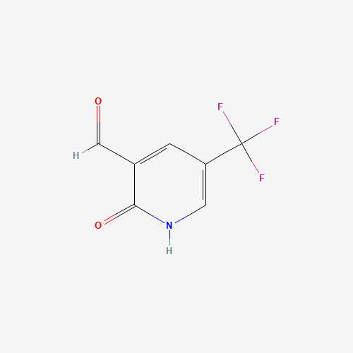 2-oxo-5-(trifluoromethyl)-1H-pyridine-3-carbaldehyde (CAS: 129904-48-9) - Chemical Structure and Molecular Formula 