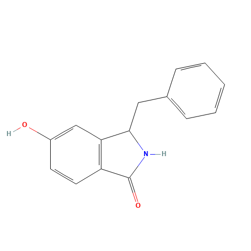 3-benzyl-5-hydroxy-2,3-dihydroisoindol-1-one (CAS: 1410791-40-0) - Chemical Structure and Molecular Formula 