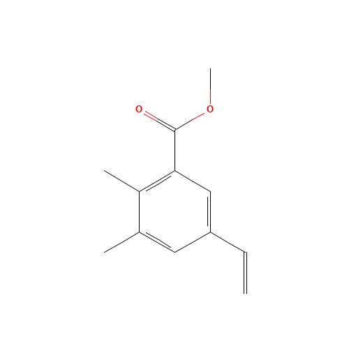 methyl 5-ethenyl-2,3-dimethylbenzoate (CAS: 1266728-17-9) - Chemical Structure and Molecular Formula 