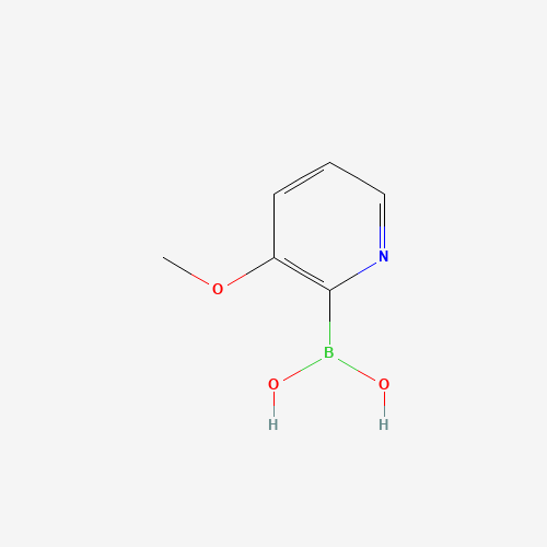 (3-methoxypyridin-2-yl)boronic acid (CAS: 500707-34-6) - Chemical Structure and Molecular Formula 
