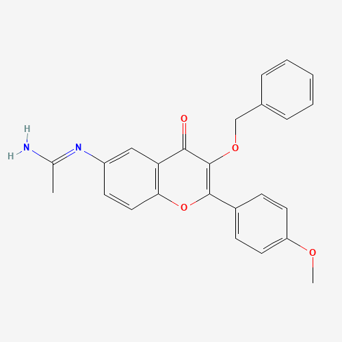 N'-[2-(4-methoxyphenyl)-4-oxo-3-phenylmethoxychromen-6-yl]ethanimidamide (CAS: 1187016-51-8) - Related Chemical Product
