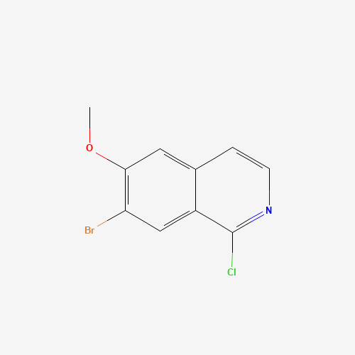 7-bromo-1-chloro-6-methoxyisoquinoline (CAS: 924271-35-2) - Chemical Structure and Molecular Formula 