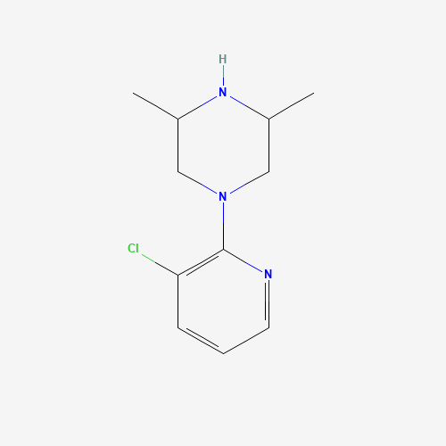 1-(3-chloropyridin-2-yl)-3,5-dimethylpiperazine (CAS: 1251096-79-3) - Chemical Structure and Molecular Formula 
