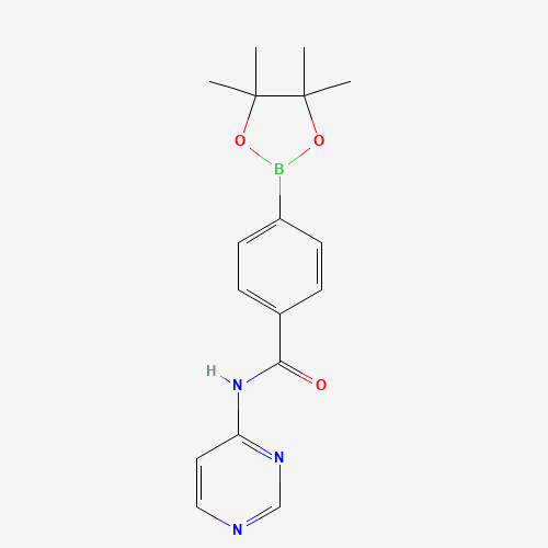 N-pyrimidin-4-yl-4-(4,4,5,5-tetramethyl-1,3,2-dioxaborolan-2-yl)benzamide (CAS: 1419221-36-5) - Related Chemical Product