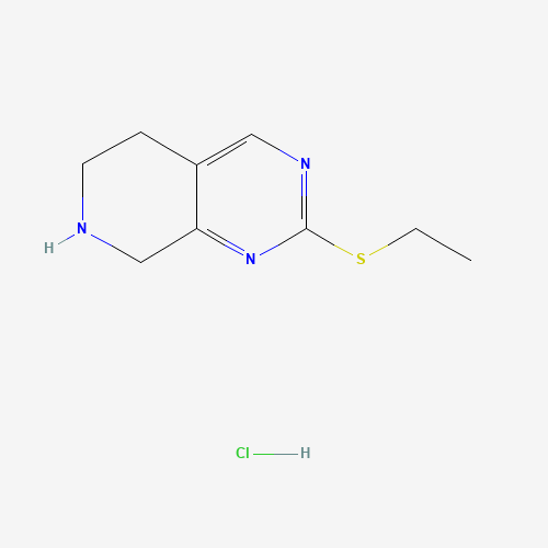 2-ethylsulfanyl-5,6,7,8-tetrahydropyrido[3,4-d]pyrimidine;hydrochloride (CAS: 647863-18-1) - Chemical Structure and Molecular Formula 