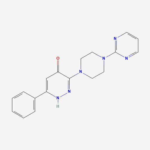 6-phenyl-3-(4-pyrimidin-2-ylpiperazin-1-yl)-1H-pyridazin-4-one (CAS: 886208-67-9) - Related Chemical Product