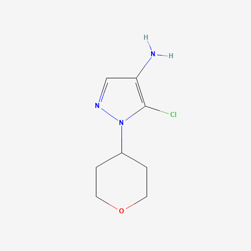 5-chloro-1-(oxan-4-yl)pyrazol-4-amine (CAS: 1374829-40-9) - Related Chemical Product