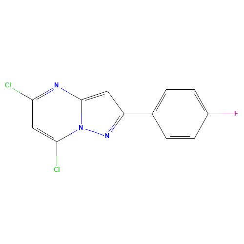 5,7-dichloro-2-(4-fluorophenyl)pyrazolo[1,5-a]pyrimidine (CAS: 1159982-83-8) - Related Chemical Product