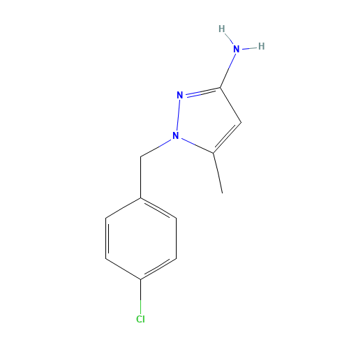 1-[(4-chlorophenyl)methyl]-5-methylpyrazol-3-amine (CAS: 400749-67-9) - Related Chemical Product