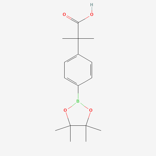 2-methyl-2-[4-(4,4,5,5-tetramethyl-1,3,2-dioxaborolan-2-yl)phenyl]propanoic acid (CAS: 909187-36-6) - Related Chemical Product