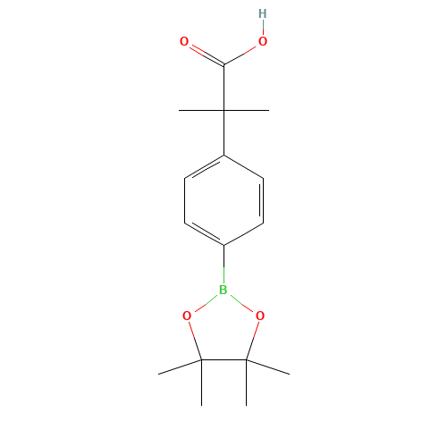 2-methyl-2-[4-(4,4,5,5-tetramethyl-1,3,2-dioxaborolan-2-yl)phenyl]propanoic acid (CAS: 909187-36-6) - Related Chemical Product