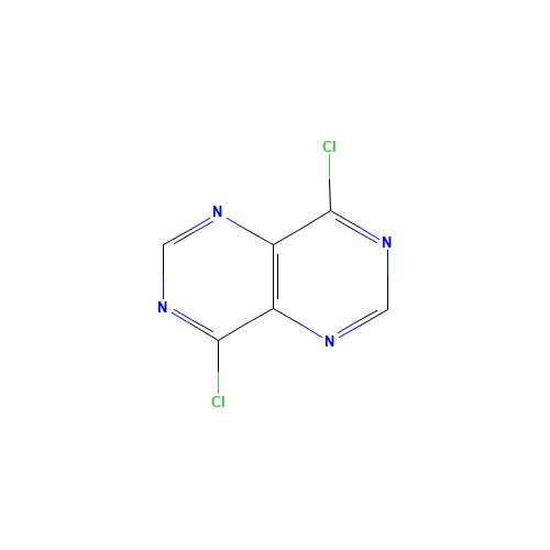 4,8-dichloropyrimido[5,4-d]pyrimidine (CAS: 89598-77-6) - Chemical Structure and Molecular Formula 