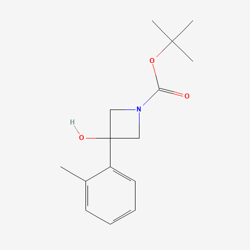 tert-butyl 3-hydroxy-3-(2-methylphenyl)azetidine-1-carboxylate (CAS: 1225439-73-5) - Related Chemical Product