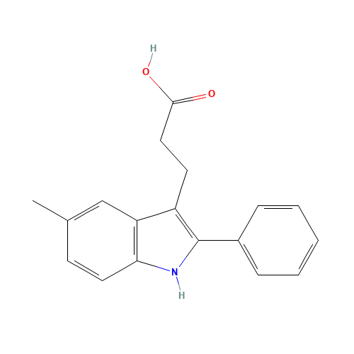 3-(5-methyl-2-phenyl-1H-indol-3-yl)propanoic acid (CAS: 290832-29-0) - Related Chemical Product