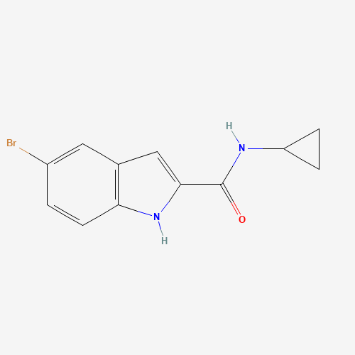5-bromo-N-cyclopropyl-1H-indole-2-carboxamide (CAS: 1202766-57-1) - Chemical Structure and Molecular Formula 